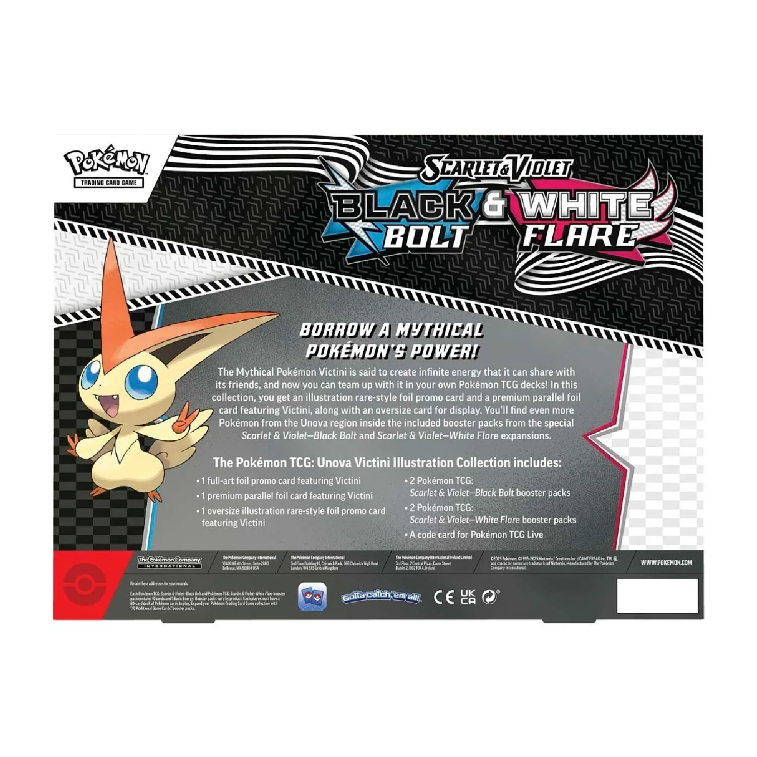 Pokemon TCG: Black Bolt & White Flare Victini Illustration Collection - Image 3
