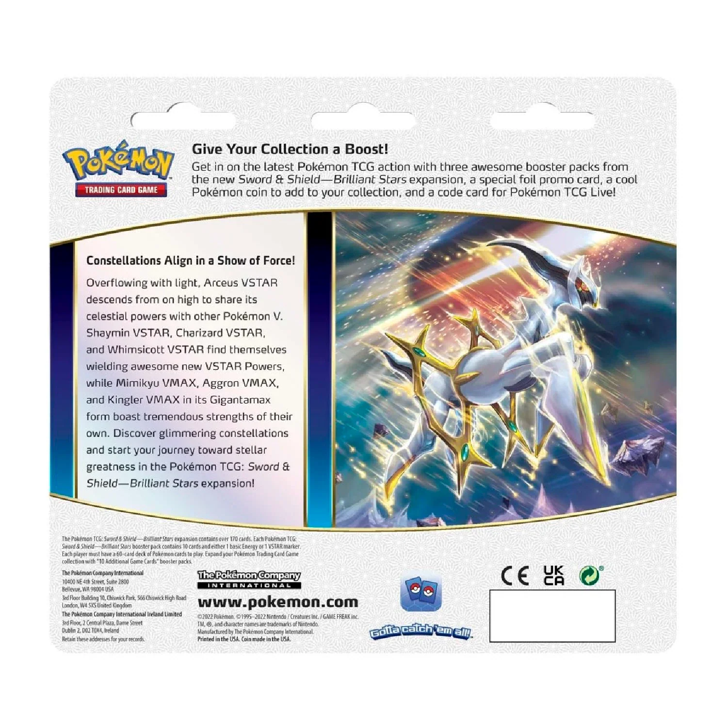 Pokemon TCG: Brilliant Stars 3 Booster Packs - Glaceon Promo - Image 3
