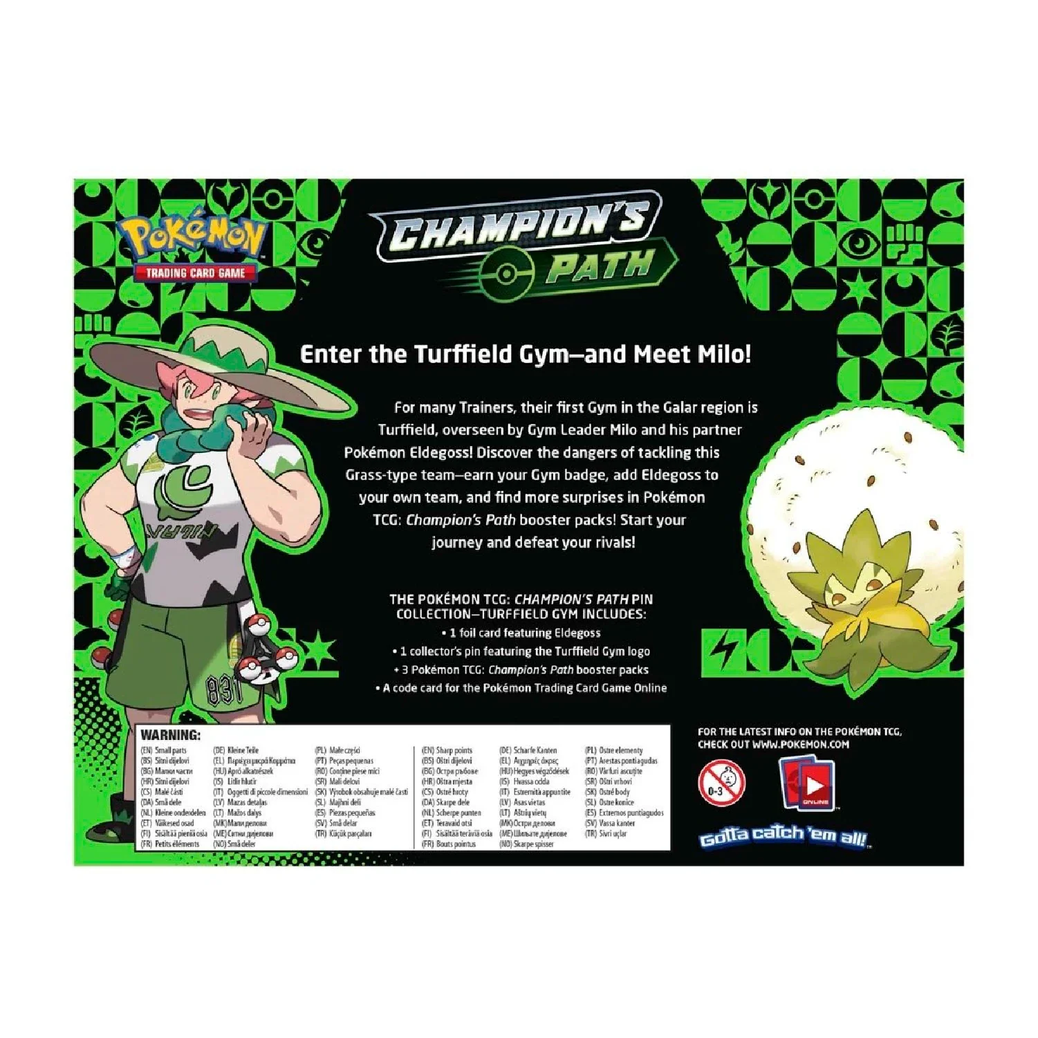 Pokemon TCG: Champions Path Pin Collection Turffield Gym - Image 4