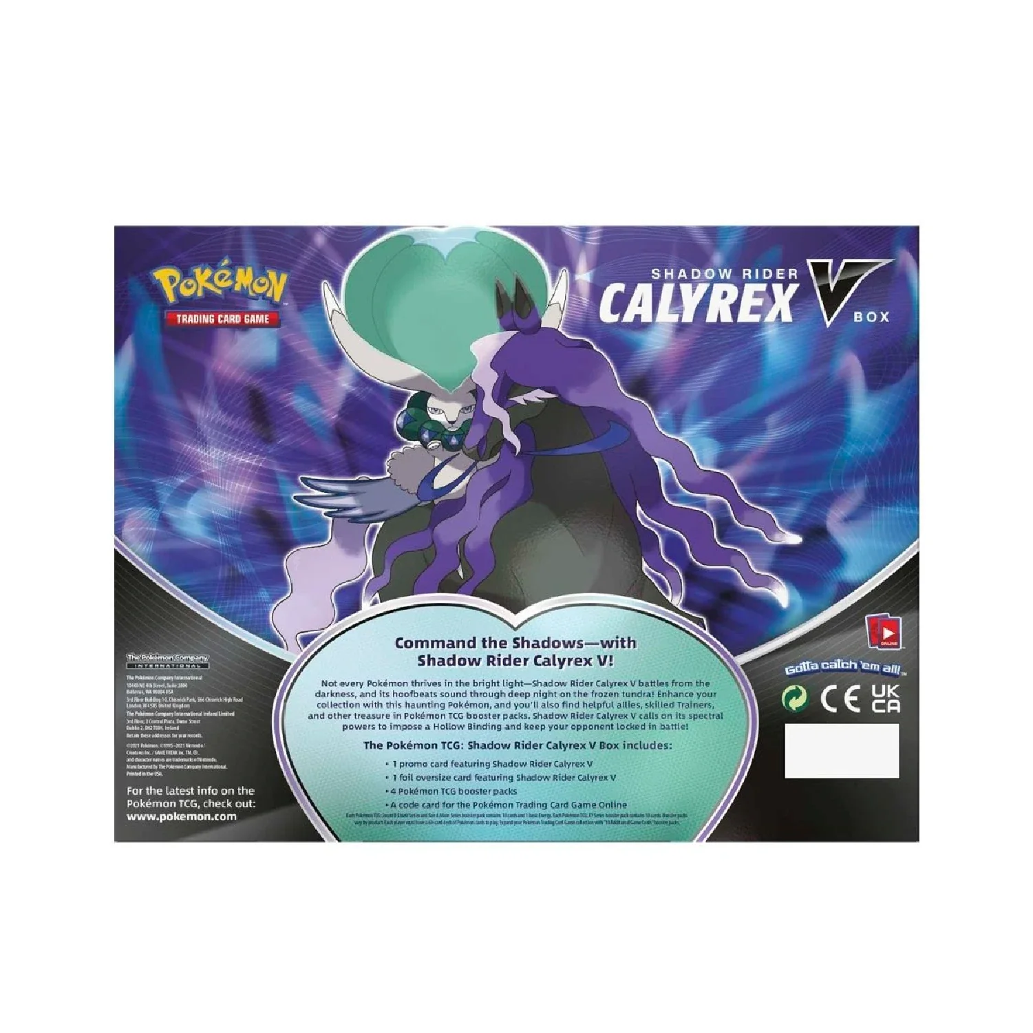 Pokemon TCG: Chilling Reign Shadow Rider Calyrex V Collection Box - Image 5