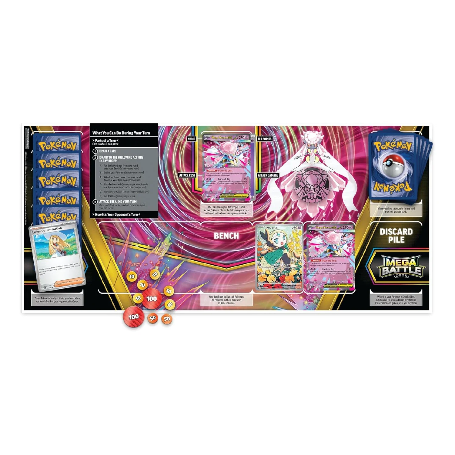 Pokemon TCG: Mega Diancie ex - Mega Battle Deck - Image 4