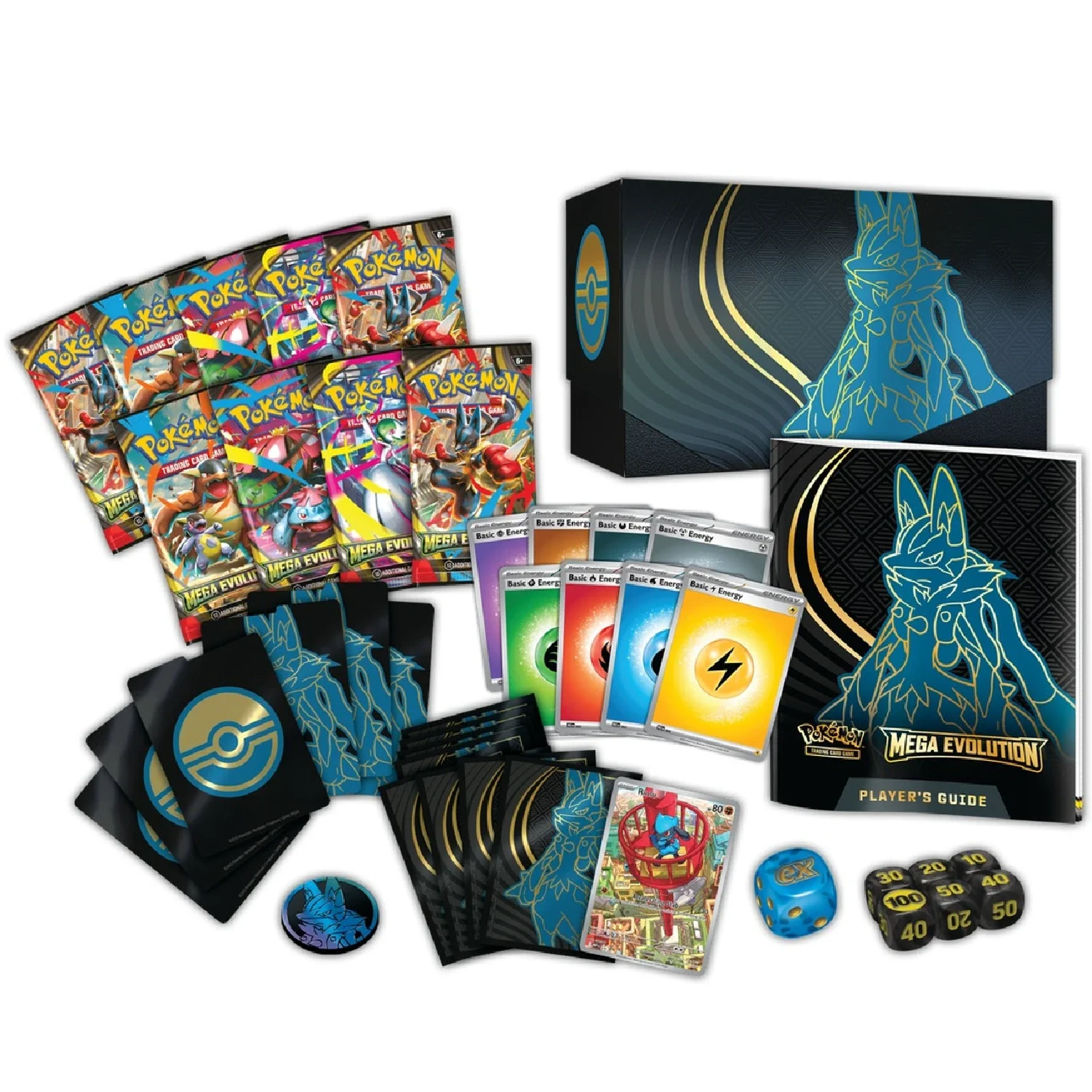 Pokemon TCG: Mega Evolution Base - Elite Trainer Box (Lucario) - Image 7