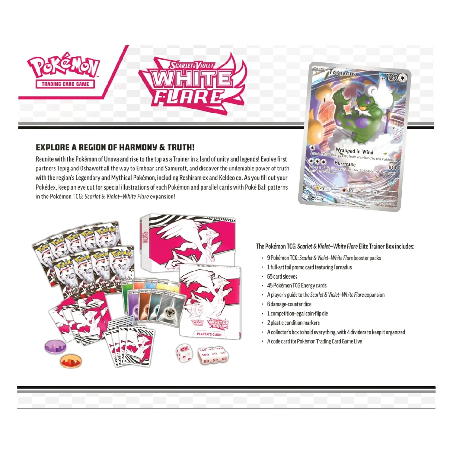 Pokemon TCG: White Flare - Elite Trainer Box + Acrylic Display Case Bundle - Image 9
